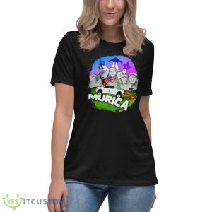 Murica America The Babylon Shirt 11 Murica America The Babylon Shirt - Women's Relaxed Short Sleeve Jersey Tee