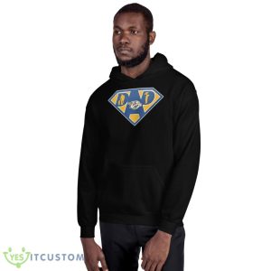 nashville Predators Super dad Black T Shirt - 18500 Unisex Heavy Blend Hooded Sweatshirt