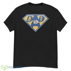 nashville Predators Super dad Black T Shirt - Men’s Classic Tee Gildan 5000