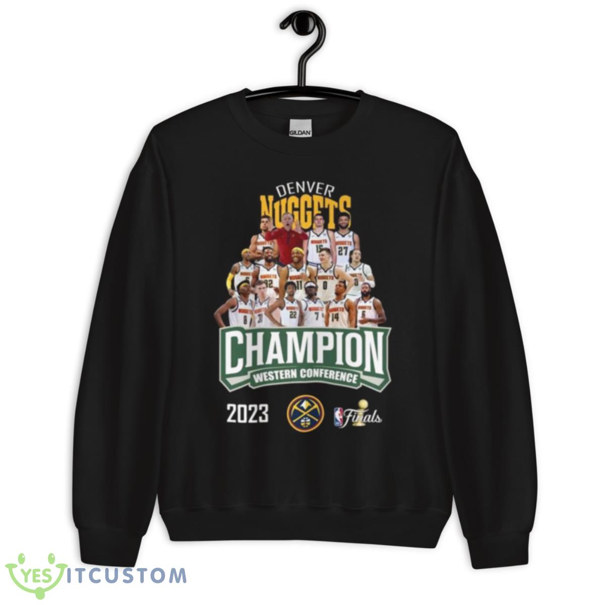 NBA Finals Denver Nuggets Champions Western Conference 2023 Shirt 3 NBA Finals Denver Nuggets Champions Western Conference 2023 Shirt - Unisex Crewneck Sweatshirt