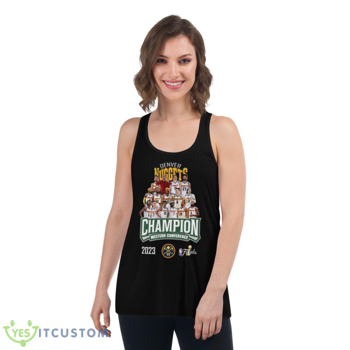NBA Finals Denver Nuggets Champions Western Conference 2023 Shirt 5 NBA Finals Denver Nuggets Champions Western Conference 2023 Shirt - Women's Flowy Racerback Tank
