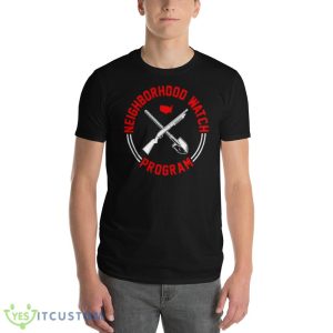 Neighborhood watch program Black T Shirt Mockup - 980 Lightweight Fashion Short Sleeve T-Shirt