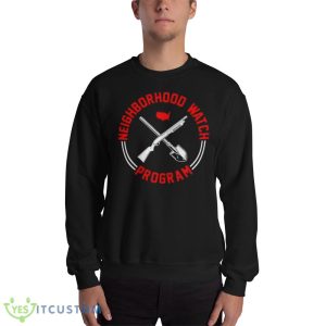 Neighborhood watch program Black T Shirt Mockup - 18000 Unisex Heavy Blend Crewneck Sweatshirt