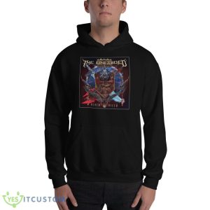 Never Yield The Unguided Black T Shirt Mockup - 18500 Unisex Heavy Blend Hooded Sweatshirt