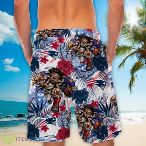 New England Patriots Personalized Name Tropical Floral Men Women Hawaiian Shirt And Shorts For NFL Football Fans 7 New England Patriots Personalized Name Tropical Floral Men Women Hawaiian Shirt And Shorts For NFL Football Fans Product Photo 4