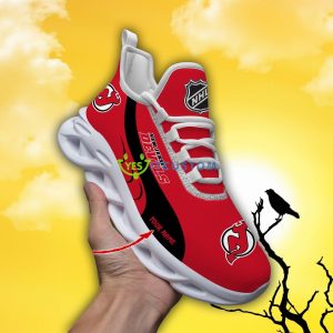 New Jersey Devils NHL Custom Name Max Soul Shoes - New Jersey Devils_1