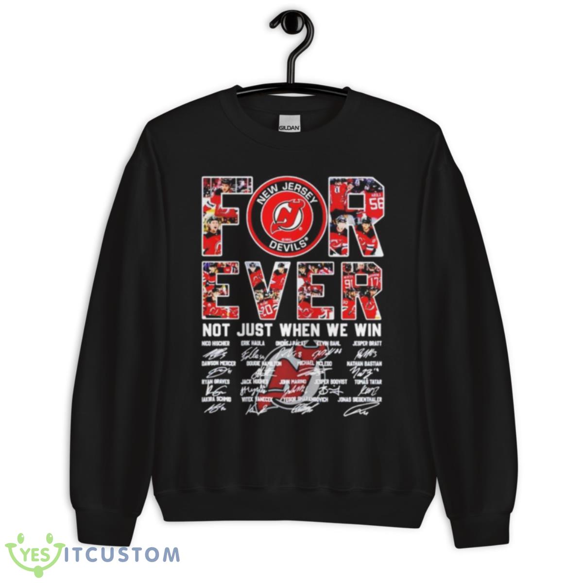 New Jersey Devils Not Just When We Win Signatures Shirt 13 New Jersey Devils Not Just When We Win Signatures Shirt - Unisex Crewneck Sweatshirt