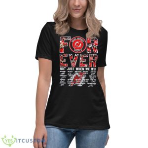 New Jersey Devils Not Just When We Win Signatures Shirt 11 New Jersey Devils Not Just When We Win Signatures Shirt - Women's Relaxed Short Sleeve Jersey Tee