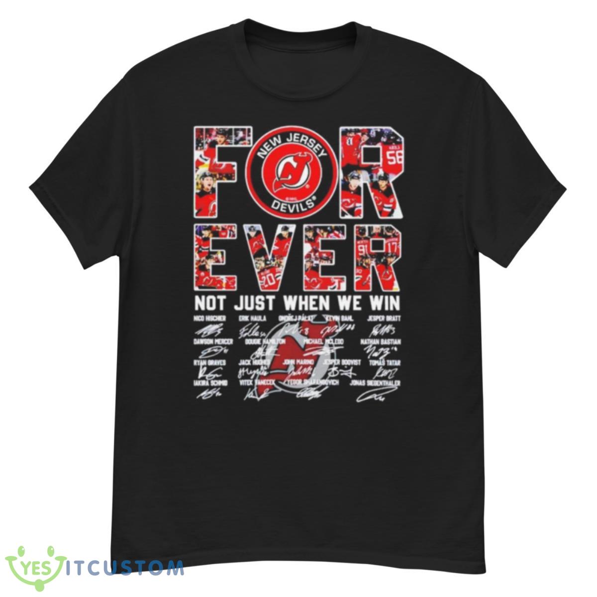 New Jersey Devils Not Just When We Win Signatures Shirt 12 New Jersey Devils Not Just When We Win Signatures Shirt - G500 Men’s Classic T-Shirt