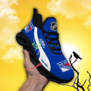 New York Rangers NHL Custom Name Max Soul Shoes - New York Rangers_6