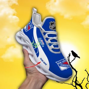 New York Rangers NHL Custom Name Max Soul Shoes - New York Rangers_1