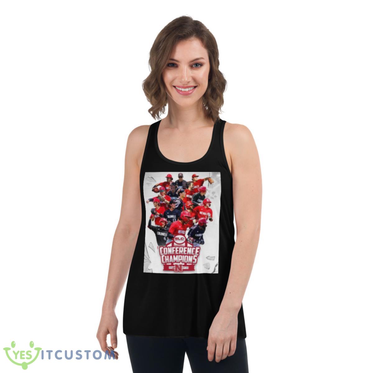 Nicholls State University 2023 Baseball Conference Champions Shirt 5 Nicholls State University 2023 Baseball Conference Champions Shirt - Women's Flowy Racerback Tank