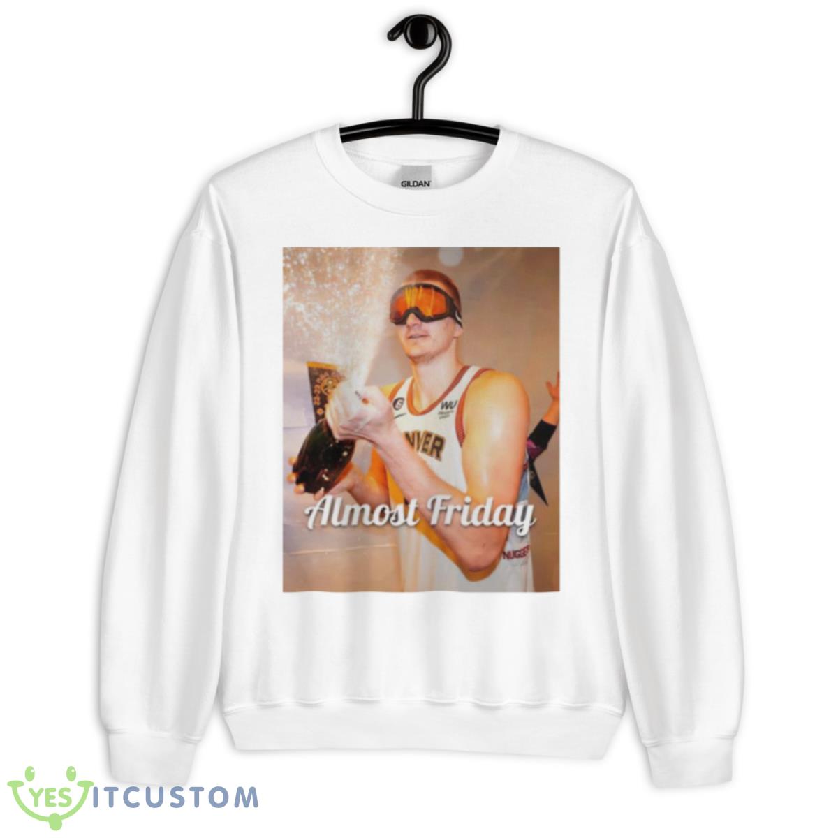 Nikola Jokic almost friday finals MVP shirt 2 Nikola Jokic almost friday finals MVP shirt - Unisex Heavy Blend Crewneck Sweatshirt