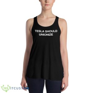 Nina Turner Tesla Should Unionize Shirt - 8800 Women's Flowy Racerback Tank