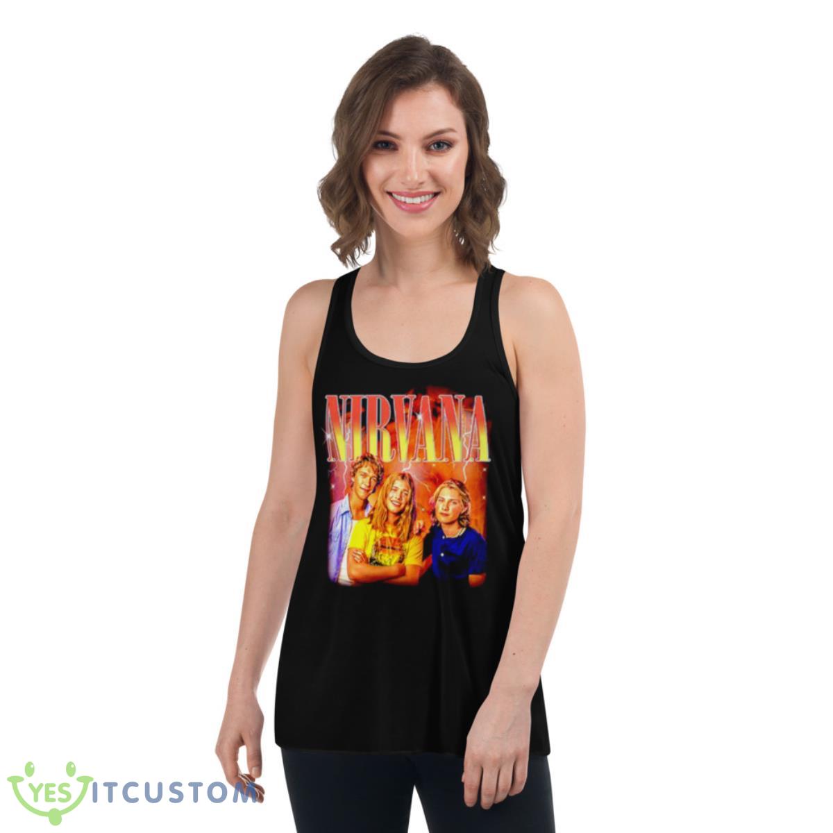 Nirvana Boy Band Shirt 5 Nirvana Boy Band Shirt - Women's Flowy Racerback Tank