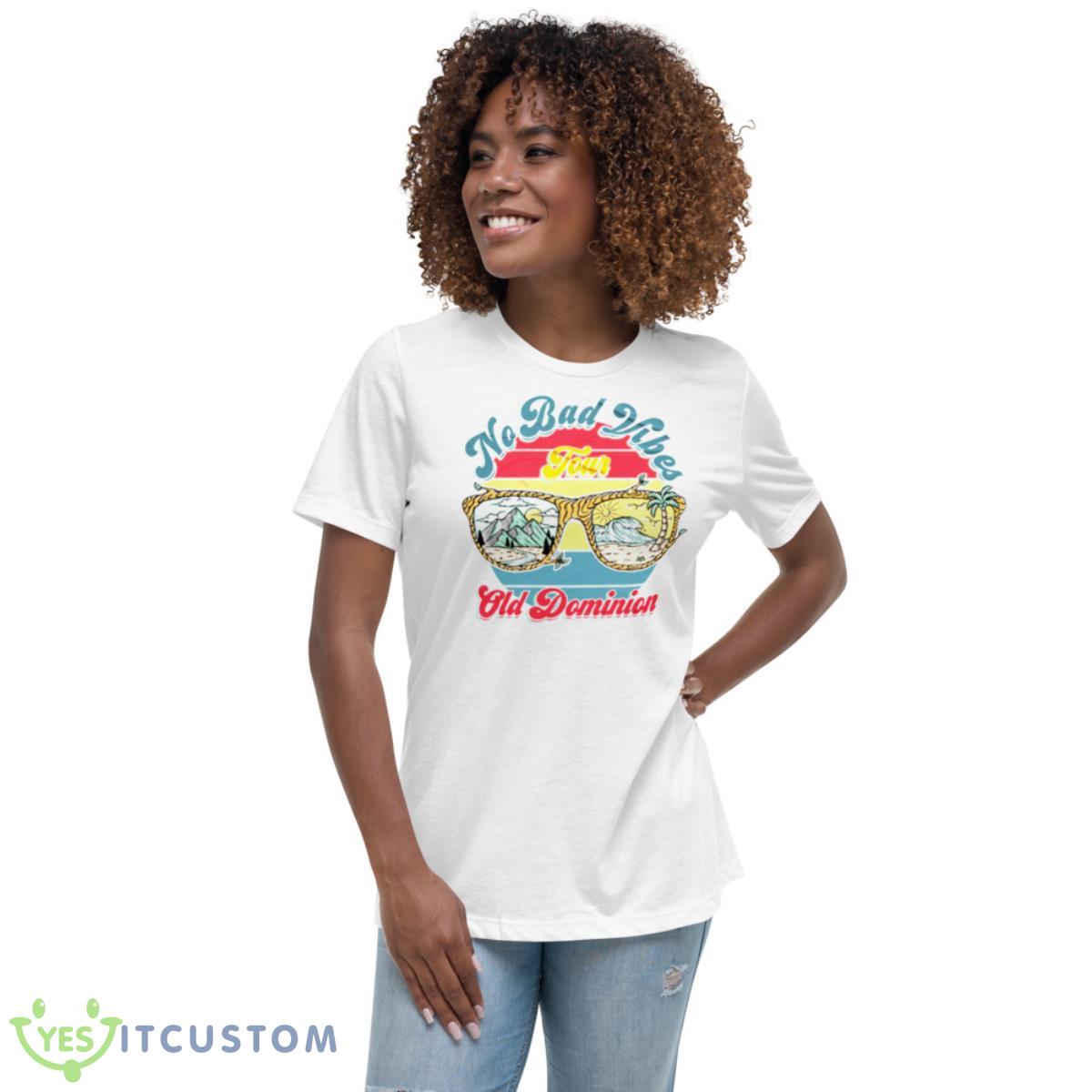 No Bad Vibes Tour 2023 Old Dominion Shirt 5 No Bad Vibes Tour 2023 Old Dominion Shirt - Women's Relaxed Short Sleeve Jersey Tee