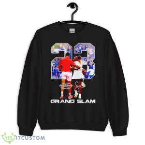novak Djokovic and Serena Williams grand slam signatures shirt - Unisex Crewneck Sweatshirt