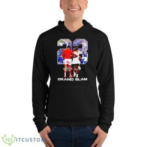novak Djokovic and Serena Williams grand slam signatures shirt - Unisex Fleece Pullover Hoodie