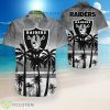 Oakland Raiders Coconut Pattern Hawaiian Shirt Product Photo 1