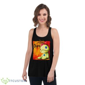 Ohana Scrump Means Family Shirt - Women's Flowy Racerback Tank