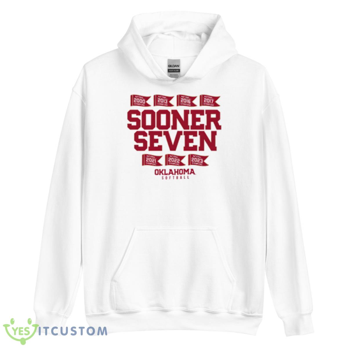 Oklahoma Softball Sooner Seven Shirt 11 Oklahoma Softball Sooner Seven Shirt - Unisex Heavy Blend Hooded Sweatshirt