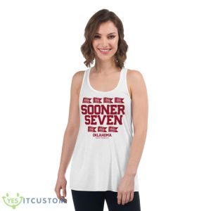Oklahoma Softball Sooner Seven Shirt 8 Oklahoma Softball Sooner Seven Shirt - Women's Flowy Racerback Tank