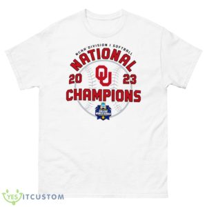 Oklahoma Sooners 2023 NCAA Softball Women’s CWS Champions Shirt - 500 Men’s Classic Tee Gildan