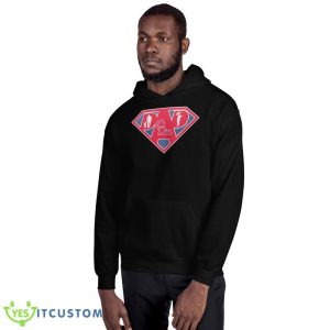 ole Miss Rebels Super dad Black T Shirt 6 ole Miss Rebels Super dad Black T Shirt - 18500 Unisex Heavy Blend Hooded Sweatshirt
