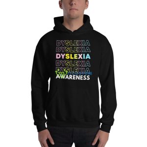 Original dyslexia awareness Black T Shirt Mockup 6 Original dyslexia awareness Black T Shirt Mockup - 18500 Unisex Heavy Blend Hooded Sweatshirt