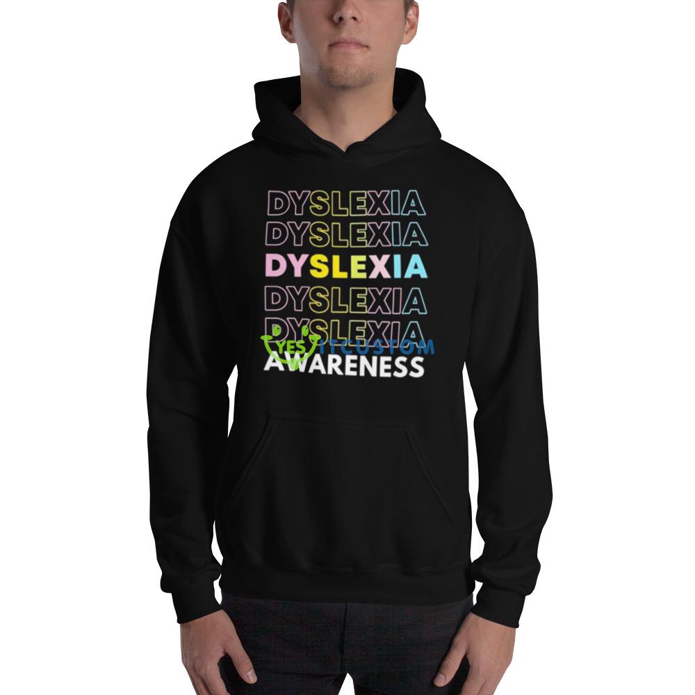 Original dyslexia awareness Black T Shirt Mockup 11 Original dyslexia awareness Black T Shirt Mockup - 18500 Unisex Heavy Blend Hooded Sweatshirt