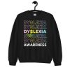 Original dyslexia awareness Black T Shirt Mockup - 18000 Unisex Heavy Blend Crewneck Sweatshirt