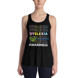 Original dyslexia awareness Black T Shirt Mockup 7 Original dyslexia awareness Black T Shirt Mockup - 8800 Women's Flowy Racerback Tank
