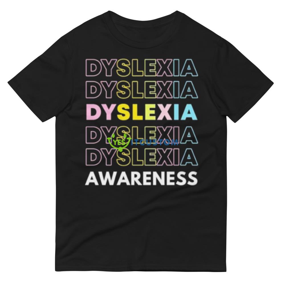 Original dyslexia awareness Black T Shirt Mockup 4 Original dyslexia awareness Black T Shirt Mockup - 980 Lightweight Fashion Short Sleeve T-Shirt
