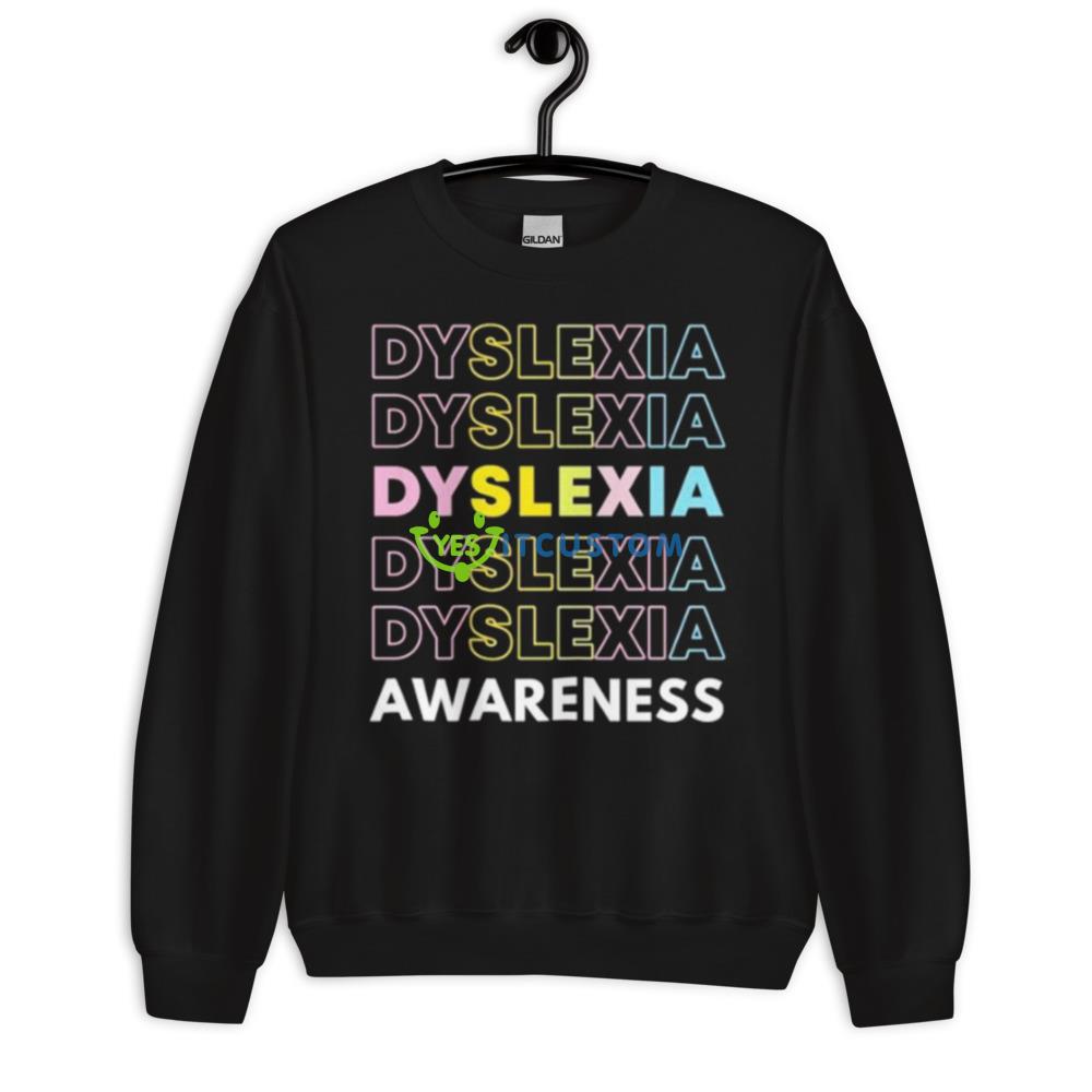 Original dyslexia awareness Black T Shirt Mockup 10 Original dyslexia awareness Black T Shirt Mockup - 18000 Unisex Heavy Blend Crewneck Sweatshirt