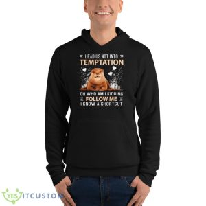 Otter Lead Us Not Into Temptation Shirt - Unisex Fleece Pullover Hoodie