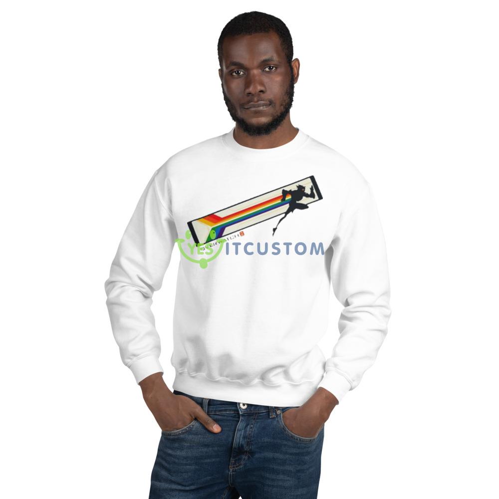 Overwatch 2 Tracer Pride White T Shirt Mockup 12 Overwatch 2 Tracer Pride White T Shirt Mockup - 18000 Unisex Heavy Blend Crewneck Sweatshirt