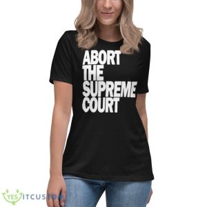 Paramore Wearing Abort The Supreme Court Shirt - Women's Relaxed Short Sleeve Jersey Tee