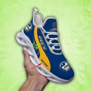 Parramatta Eels Sport Sneakers NRL Rugby Custom Name Max Soul Shoes - Parramatta Eels_1