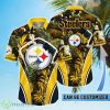 Personalized Pittsburgh Steelers NFL Flower Summer Tropical Hawaiian Shirt Product Photo 1