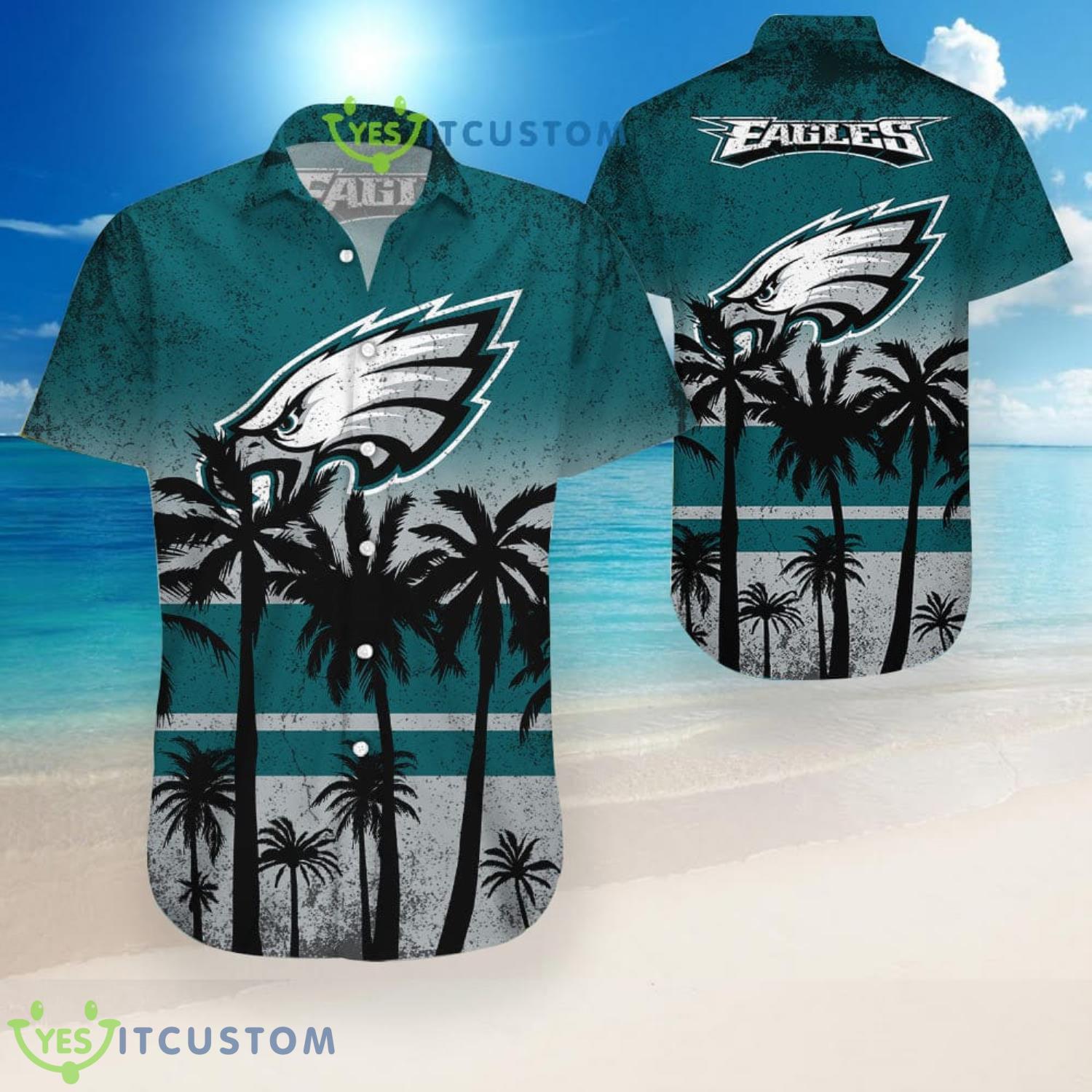 Philadelphia Eagles Coconut Pattern Hawaiian Shirt 4 Philadelphia Eagles Coconut Pattern Hawaiian Shirt Product Photo 1
