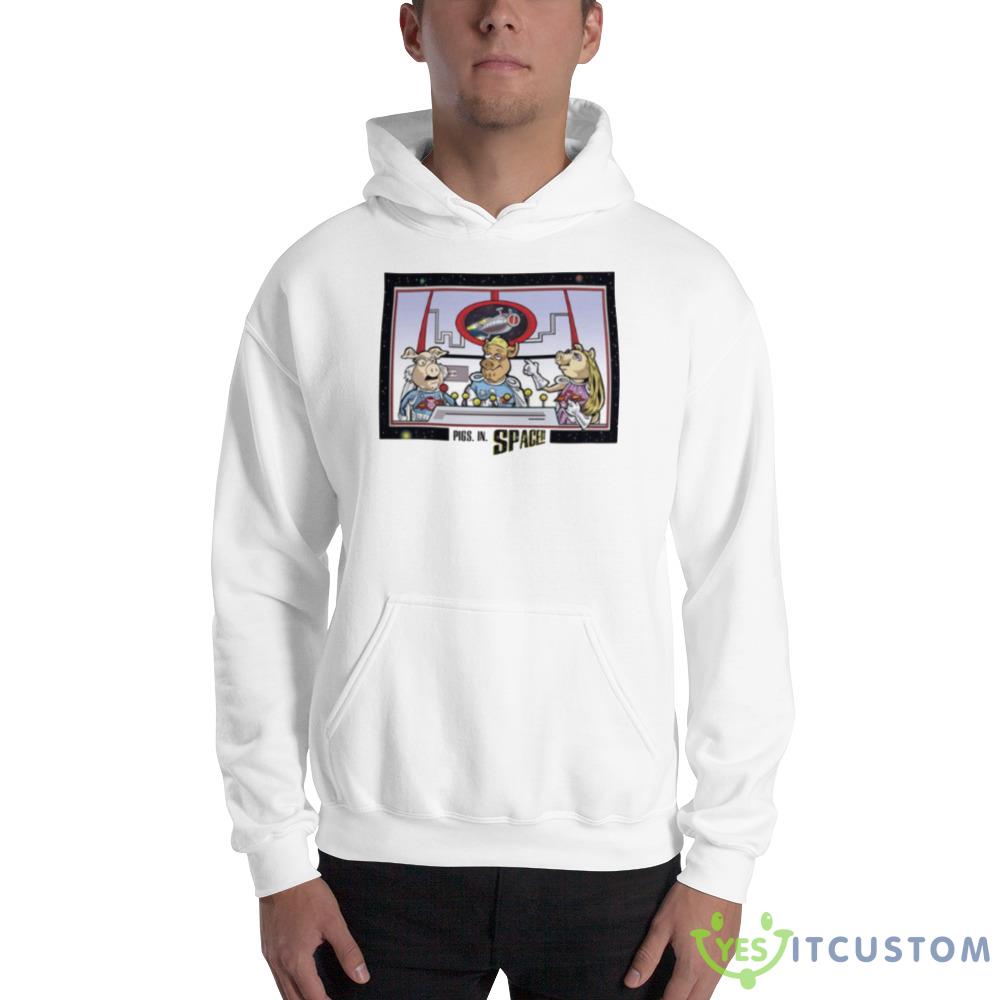 Pigs In Space Star Trek Design Shirt 2 Pigs In Space Star Trek Design Shirt - 18500 Unisex Heavy Blend Hooded Sweatshirt