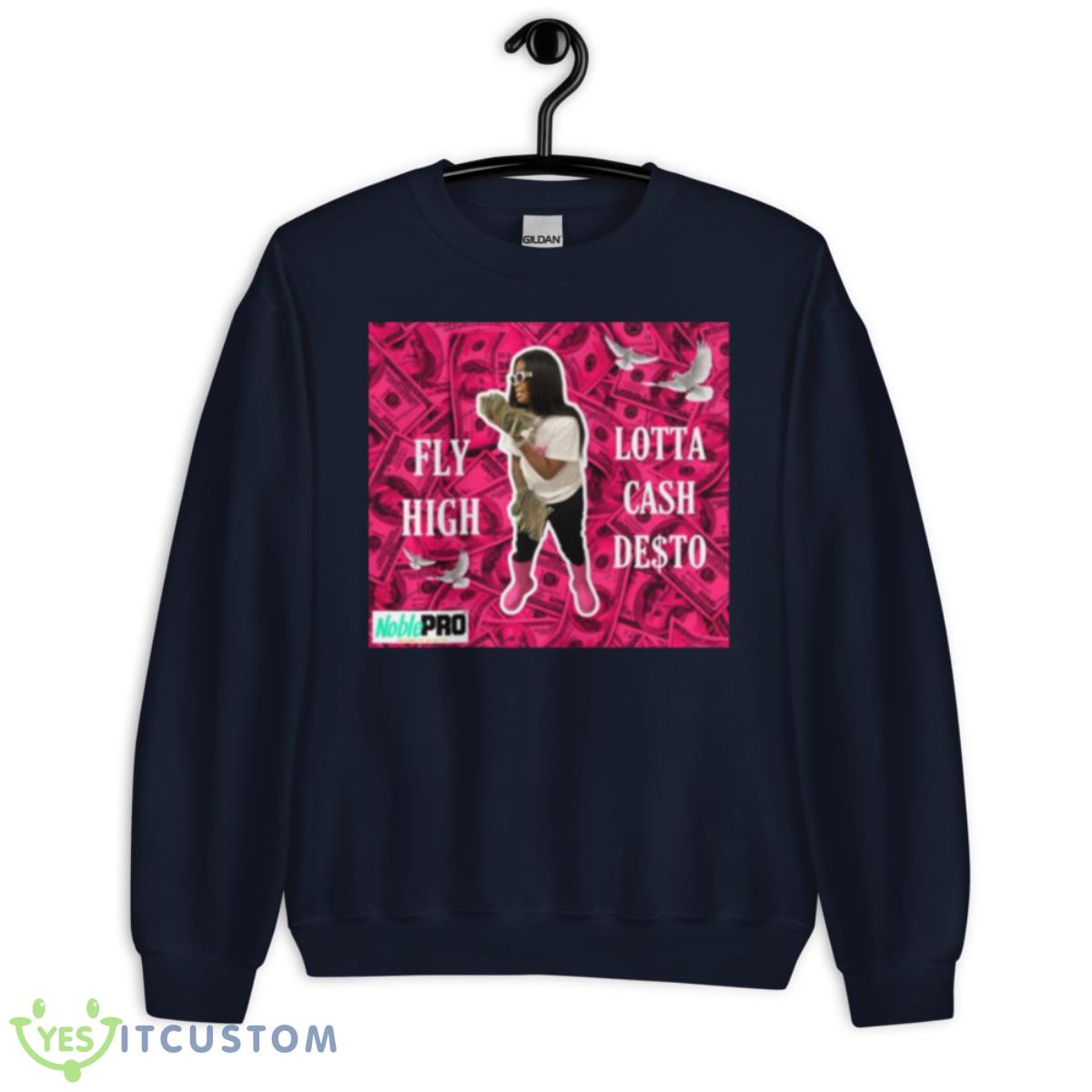 Pink Money Desto Shirt 2 Pink Money Desto Shirt - Unisex Crewneck Sweatshirt-1