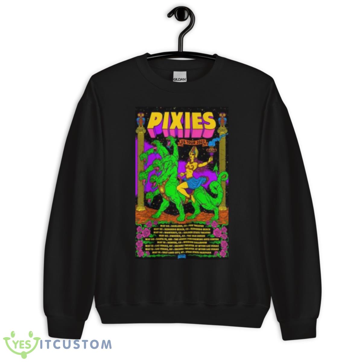 Pixies 2023 North America Leg 1 Tour Shirt 3 Pixies 2023 North America Leg 1 Tour Shirt - Unisex Crewneck Sweatshirt