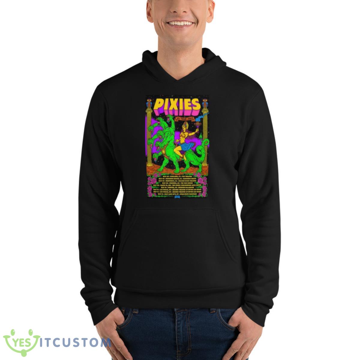 Pixies 2023 North America Leg 1 Tour Shirt 4 Pixies 2023 North America Leg 1 Tour Shirt - Unisex Fleece Pullover Hoodie