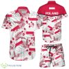 Poland National Soccer Team World Cup 3D Hawaiian Shirt And Short Product Photo 1
