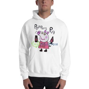 Poppers peppa pig anal babe shirt - 18500 Unisex Heavy Blend Hooded Sweatshirt