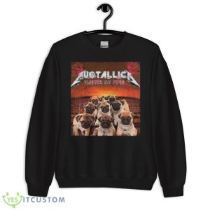 Pugtallica Metal Band Shirt - Unisex Crewneck Sweatshirt