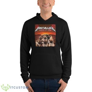 Pugtallica Metal Band Shirt - Unisex Fleece Pullover Hoodie