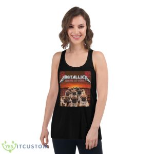 Pugtallica Metal Band Shirt - Women's Flowy Racerback Tank