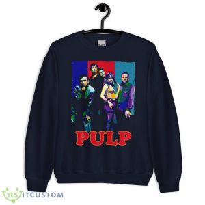 Pulp Band Colored Collage Shirt - Unisex Crewneck Sweatshirt-1